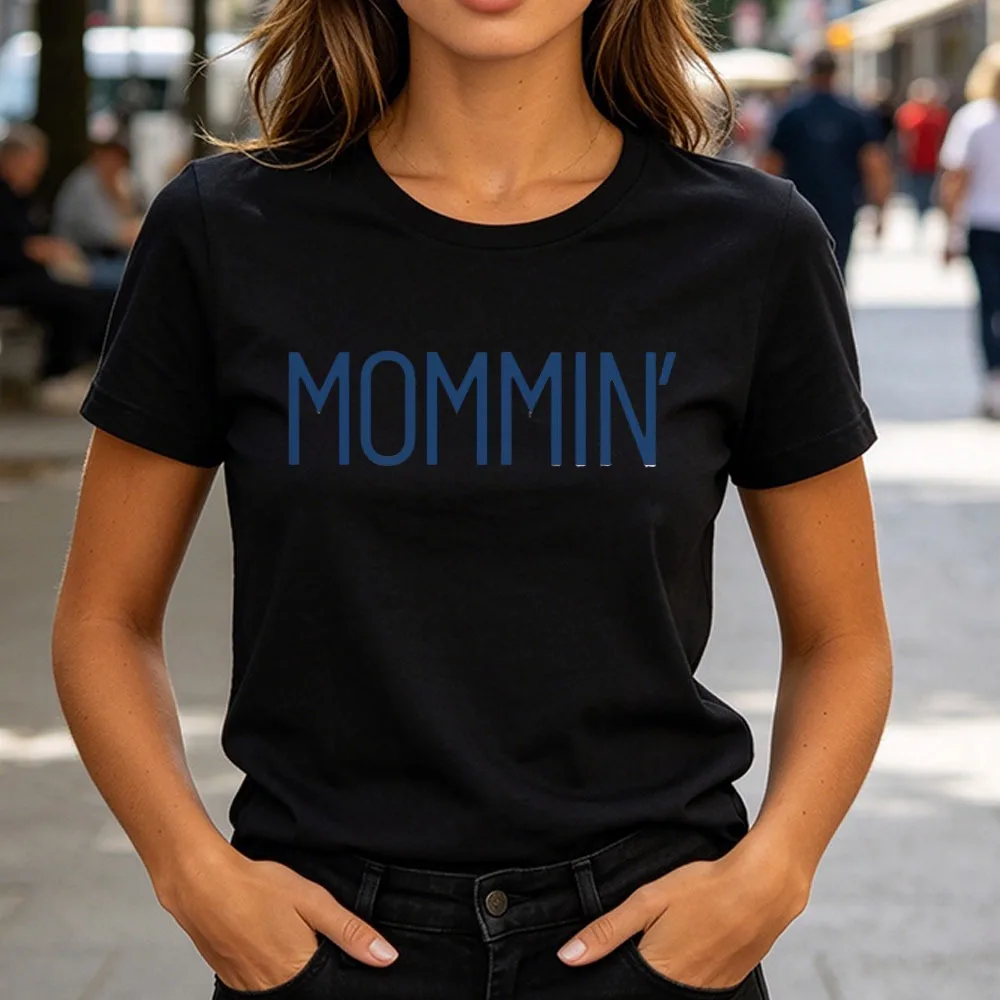 Mommin Shirt Mom Tops New Mom Gift Expecting Mother Clothes Mother's Day Gifts Fashionable Letters Women Clothes