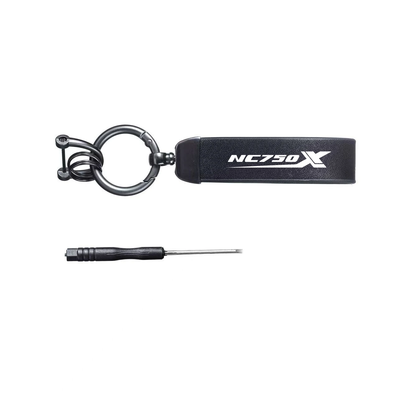 

High-Grade Leather Suede Keychain Motorcycle Keyring For HONDA NC750X DCT 2014-2025 Accessories