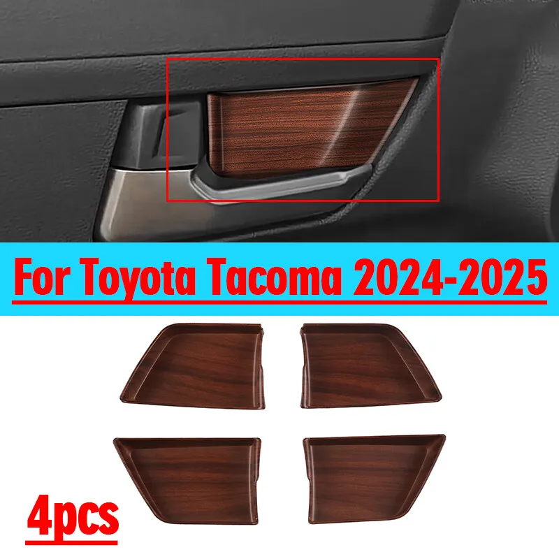 

Для Toyota Tacoma 2024-2025 деревянная внутренняя дверная ручка чаша крышка рамка 4X