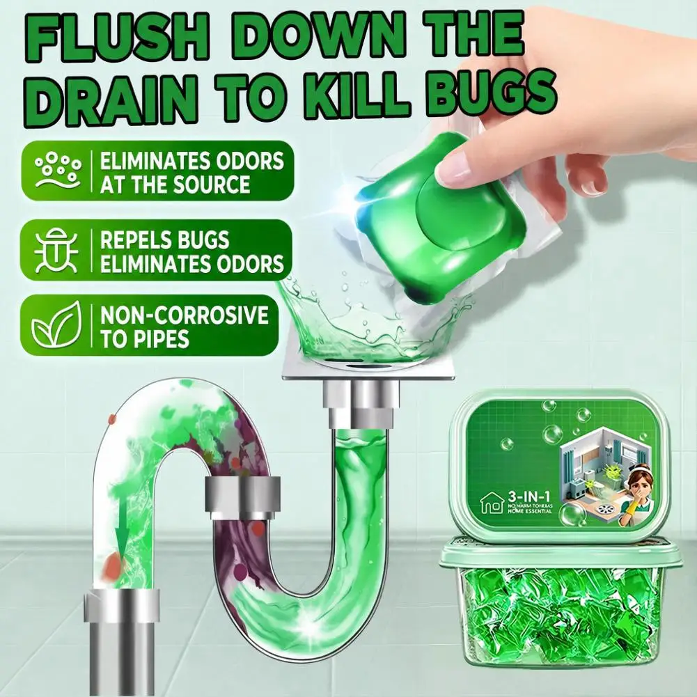 Odor Removal Sewer Cleaner Scented Gel Airs Freshener Water Soluble Scented Gel Airs Freshener For Sinks Kitchen Bathroom Drains