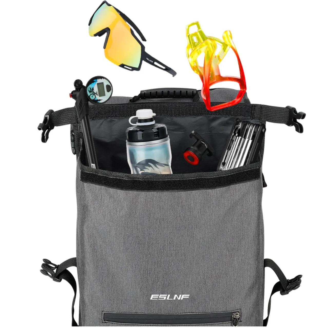 

Mountain Bike Pack Reflective Rear Bag G944 Outdoor Cycling Double Side Bike Bag High Capacity Waterproof Shelf Bag For Road