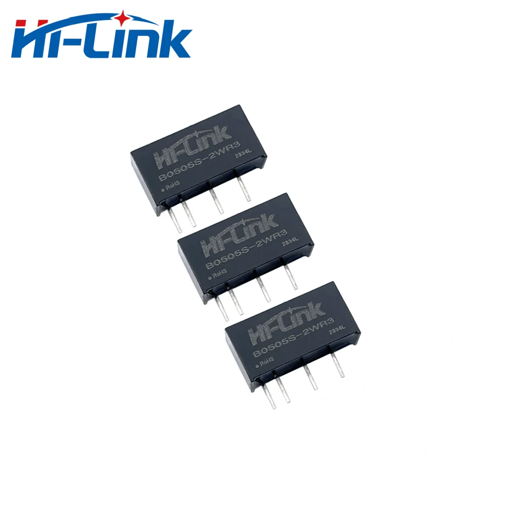 Hilink 2 ชิ้น/ล็อต B0505S-2WR3 5V 4A 2W DC DC แหล่งจ่ายไฟโมดูลการแยก Mini Adjustable Converter ระลอกคลื่นต่ําประสิทธิภาพสูง UL