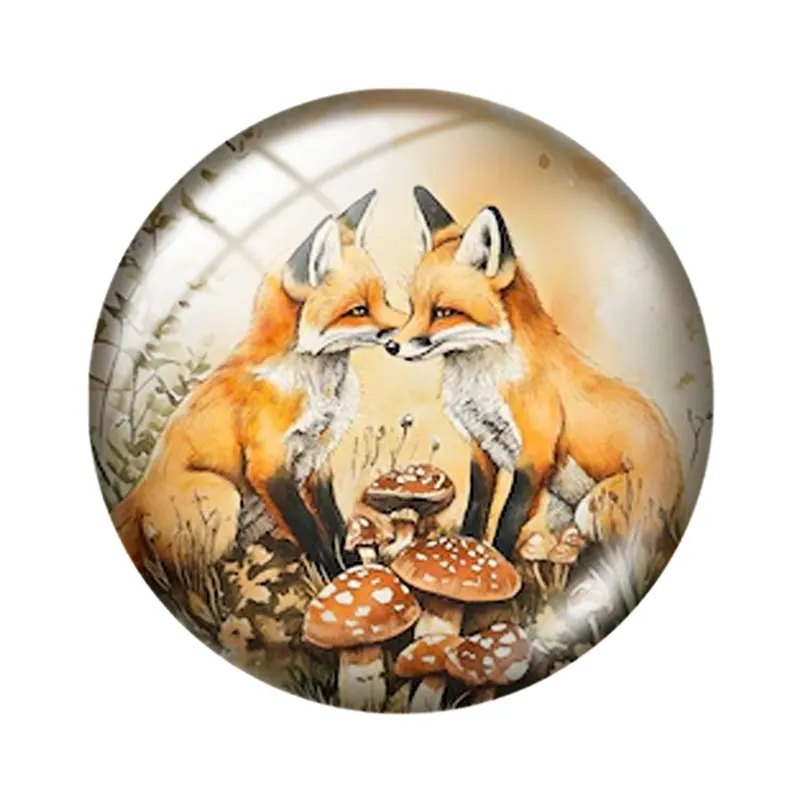 Watercolor Autumn Forest  12/18/20/25mm glass cabochon  bracelet pendant rings for jewelry demo earrings back Making findings