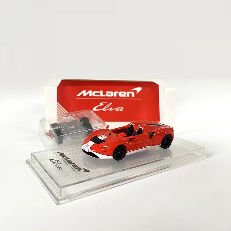 CM 1:64 Model Car Mcla Elva Open Top Alloy Die-Cast Sport Vehicle Collection- Red