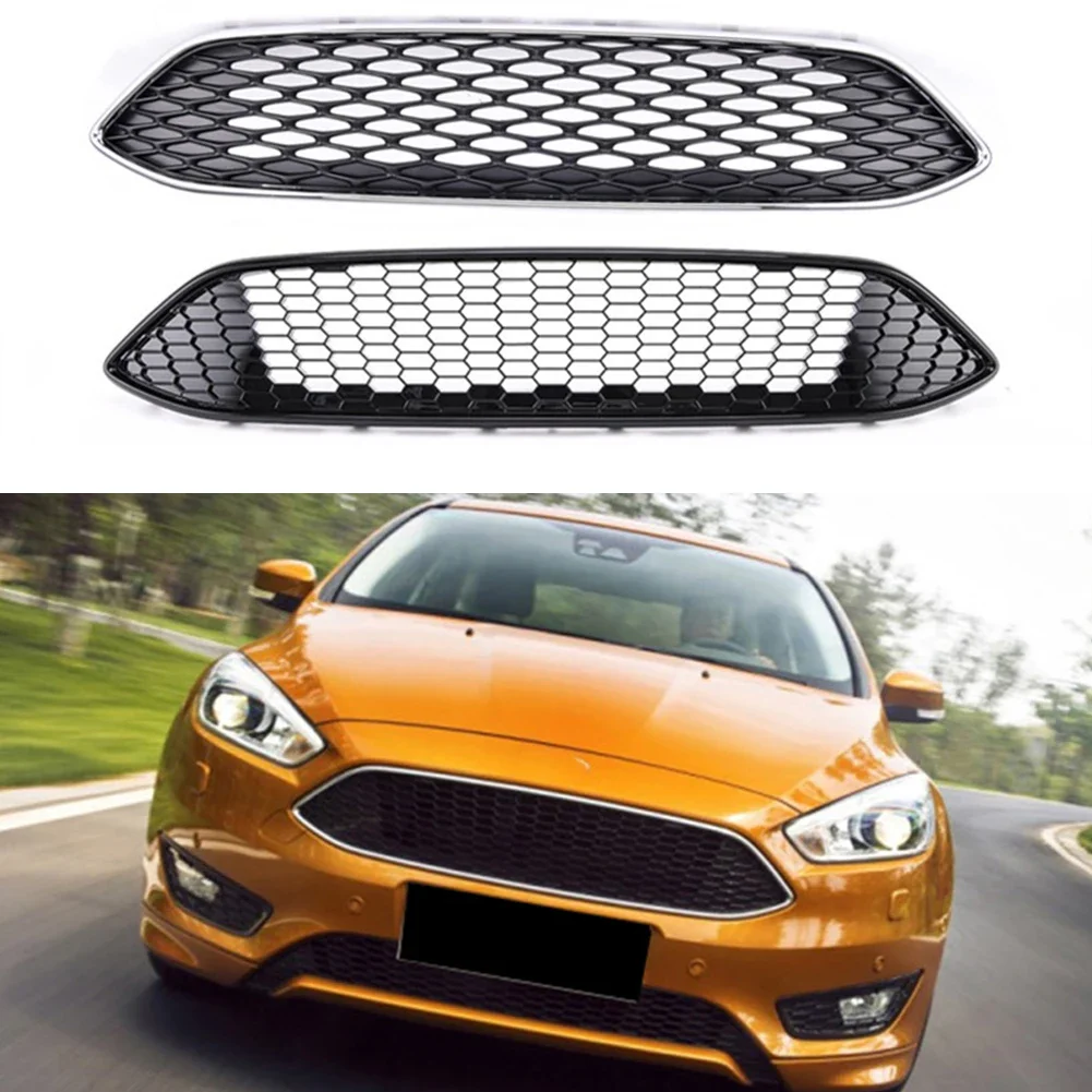 

Front Bumper Grill Upper Grille Fit For Focus 2015 2016 2017 Hatchback Sedan