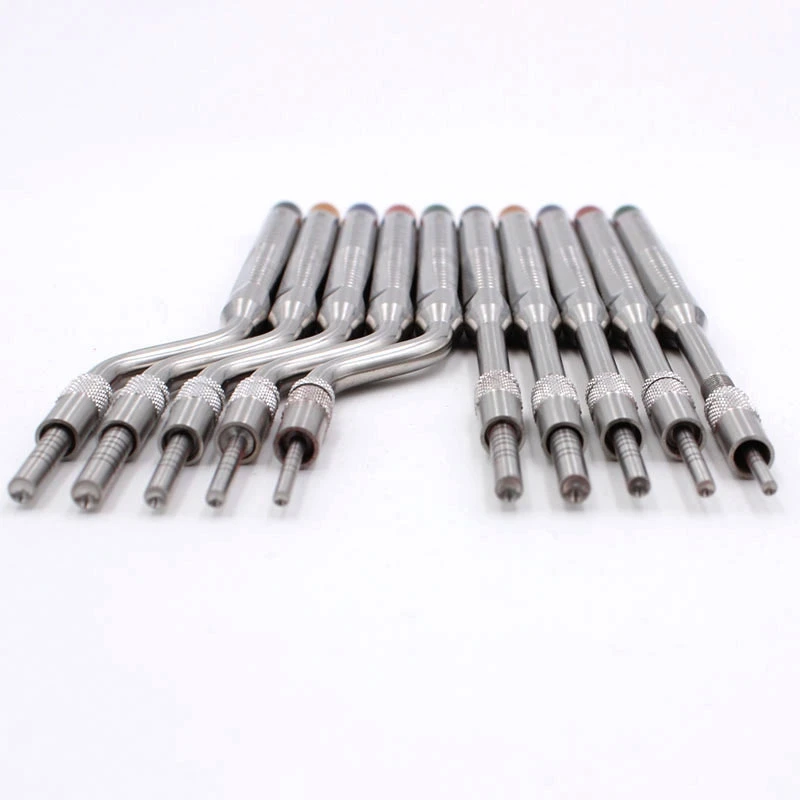 5Pcs Dentistry Implant Osteotome Instruments Dental Tooth Extraction Tool Maxillary Sinus Lift Bended straight Concave Tip