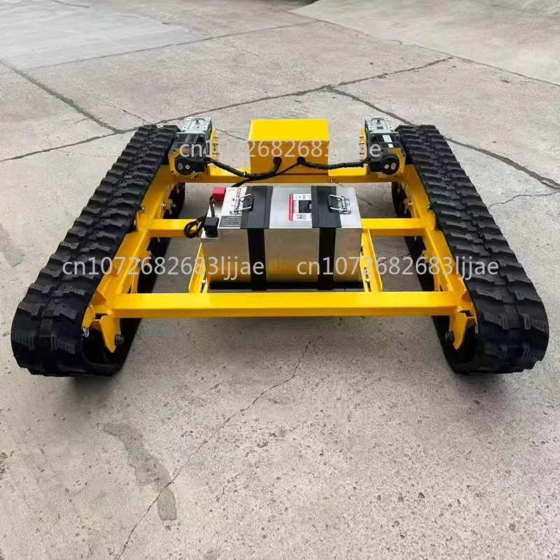 Electrically driven remote control chassis for lawn mower robots