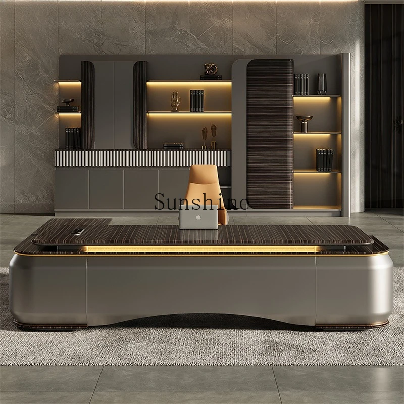 

Simple Modern President's Desk Office Furniture Large Class Desk Supervisor's Desk