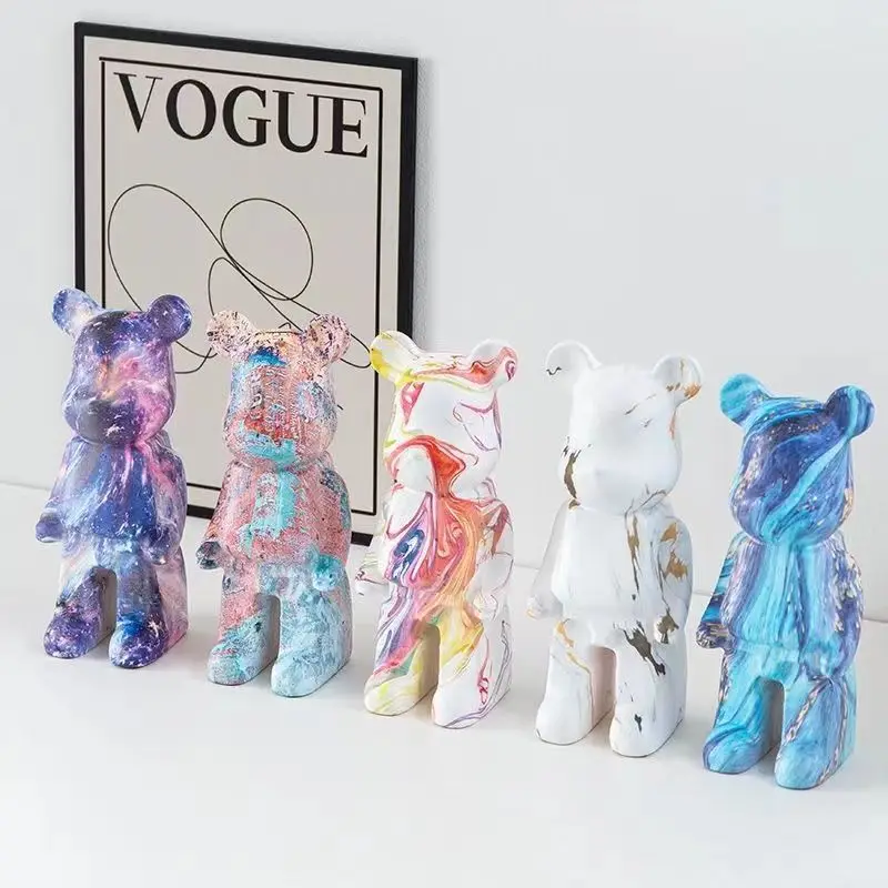 Violent bear living room floor-to-ceiling ornament home decoration light luxury Nordic TVcabinet entrance doll housewarming gift