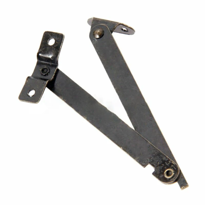2PC Antique Bronze Lid Support Hinges Kitchen Cabinet Door Support Rod Adjustable Hinge Furniture Furniture Hardware With Screws