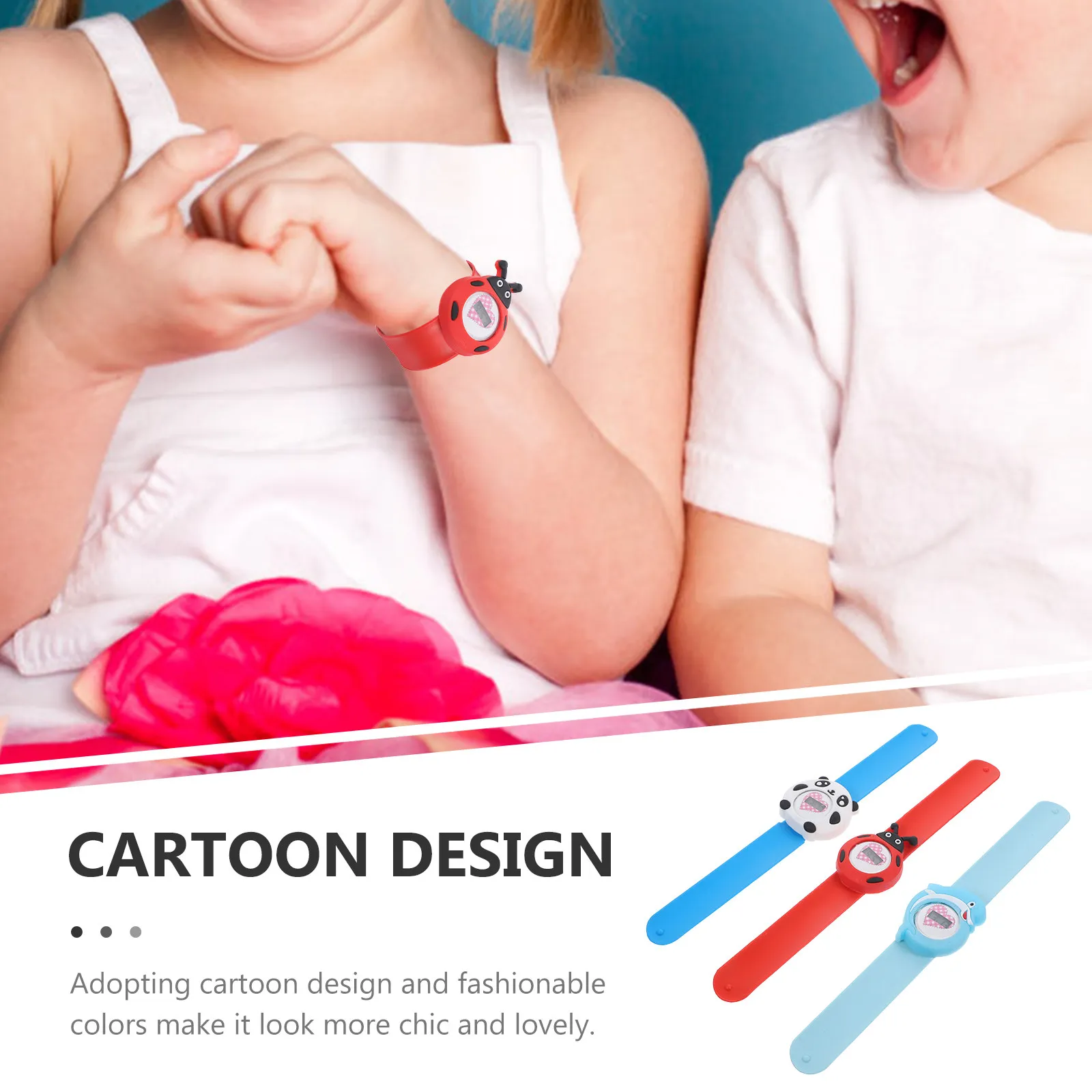 

Набор из 3 силиконовых электронных часов для детей: яркий 3D-мультяшный рисунок, прозрачные арабские цифры, безопасные, удобные, стильные, милые детские часы