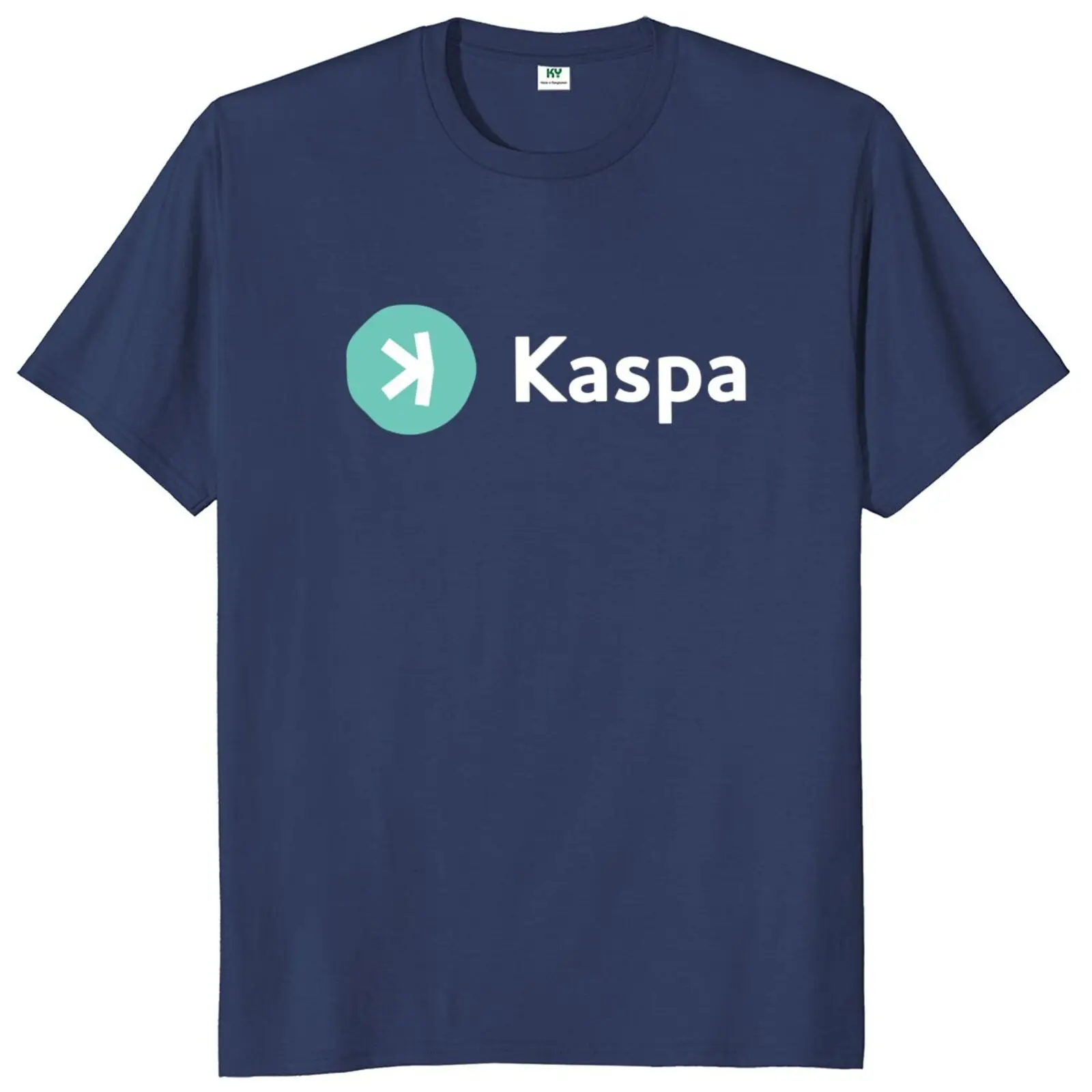 Kaspa Crypto T Shirt Cryptocurrency Blockchain Geek Nerd Gift Tshirts 100% Cotton Unisex Soft Men Clothing EU Size