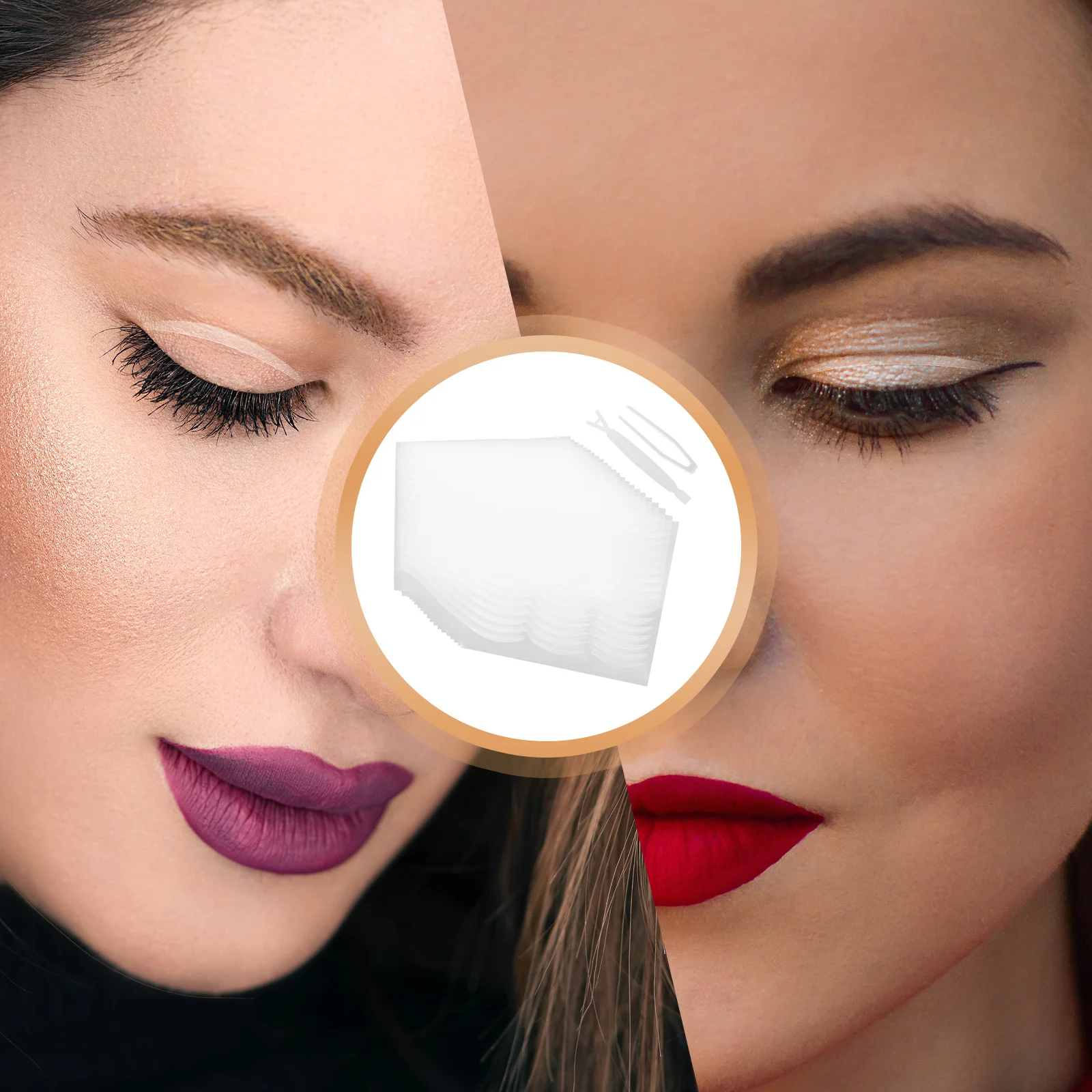 Patch per palpebra invisibile Doppio nastro Adesivi trasparenti Bella donna modellante Strumento per il trucco degli occhi naturale a prova di sudore impermeabile