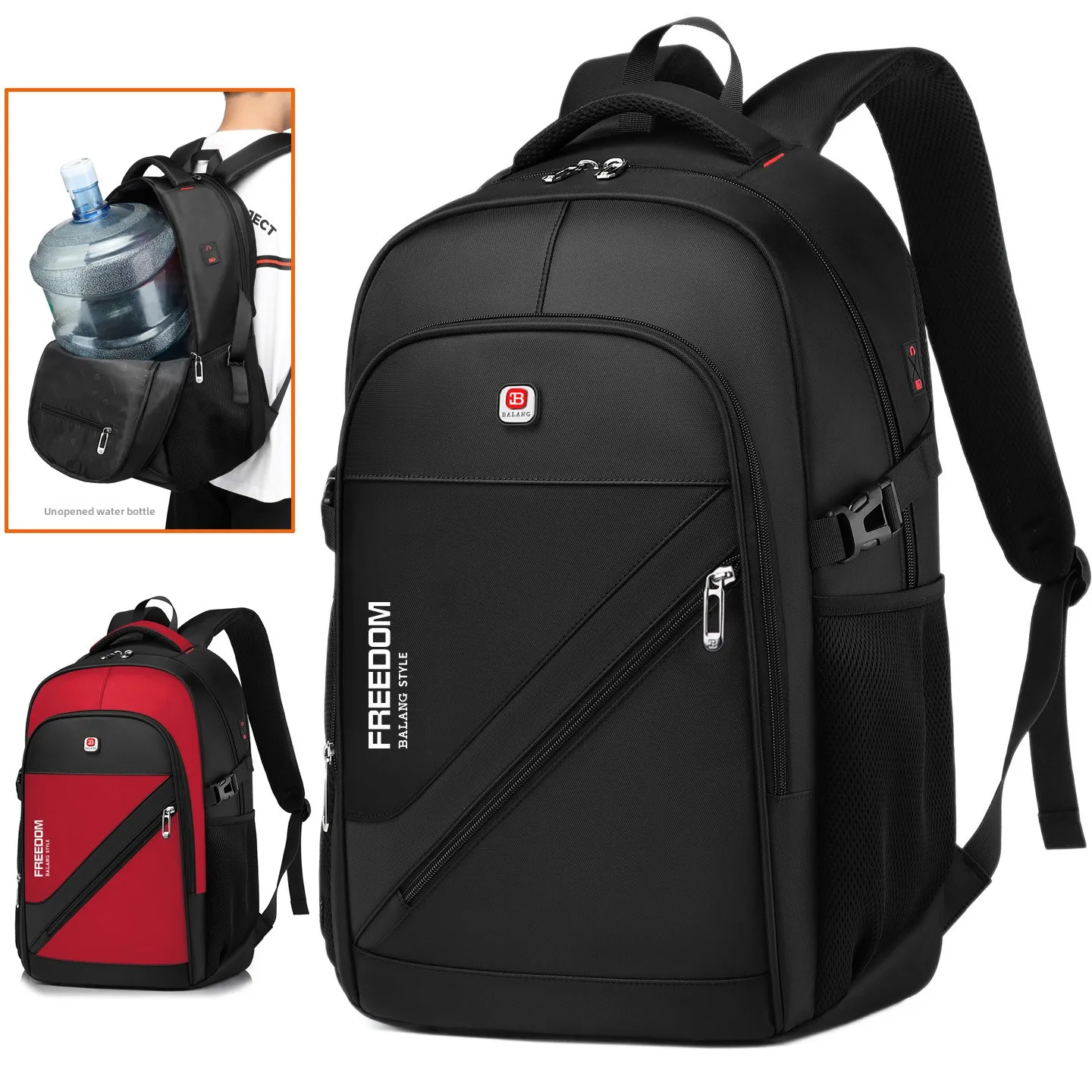 Large Capacity Leisure Travel Backpack Barlang Unisex Business Computer Bag Multi-Functional Anti-Pressure Spine Protection