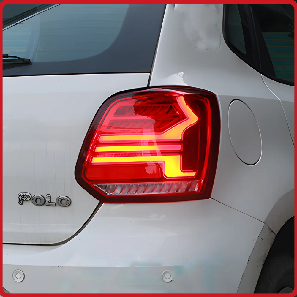 

Plug and Play LED Taillights Assembly For Volkswagen Polo 2011-2018 Upgrade Dynamic Turn Signal Startup Effect Rear Lamps