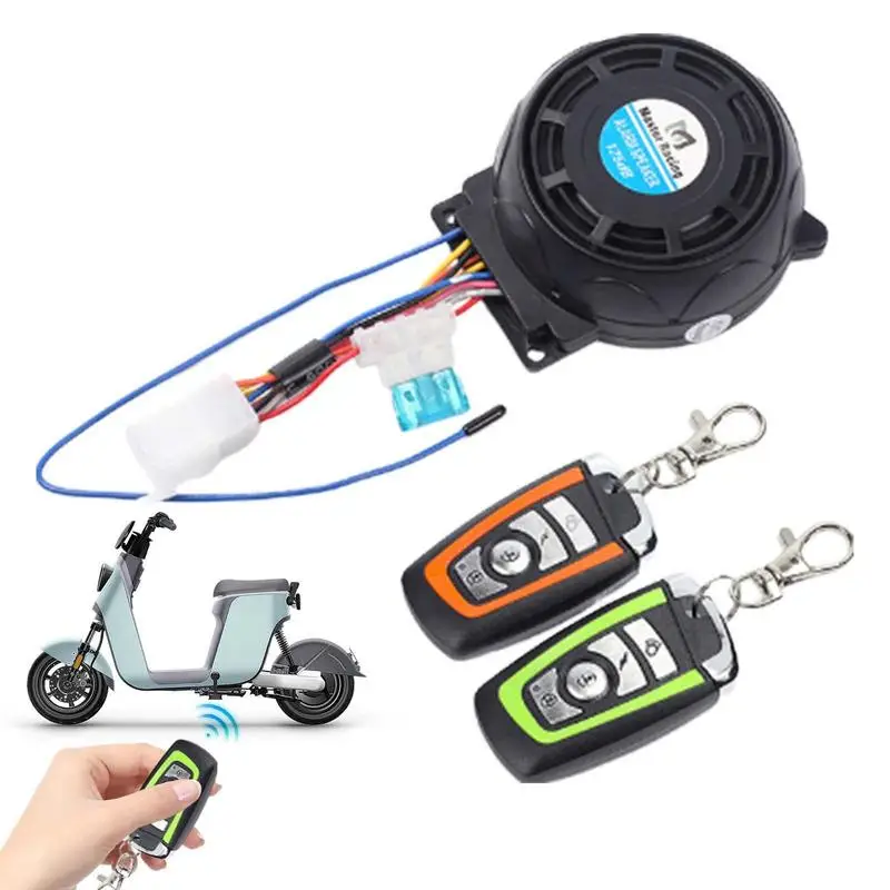 

Bike Alarms for Ebikes Waterproof Anti-Theft Warner with Remote Control Universal Security System for Bicycles Motorcycle Alarms