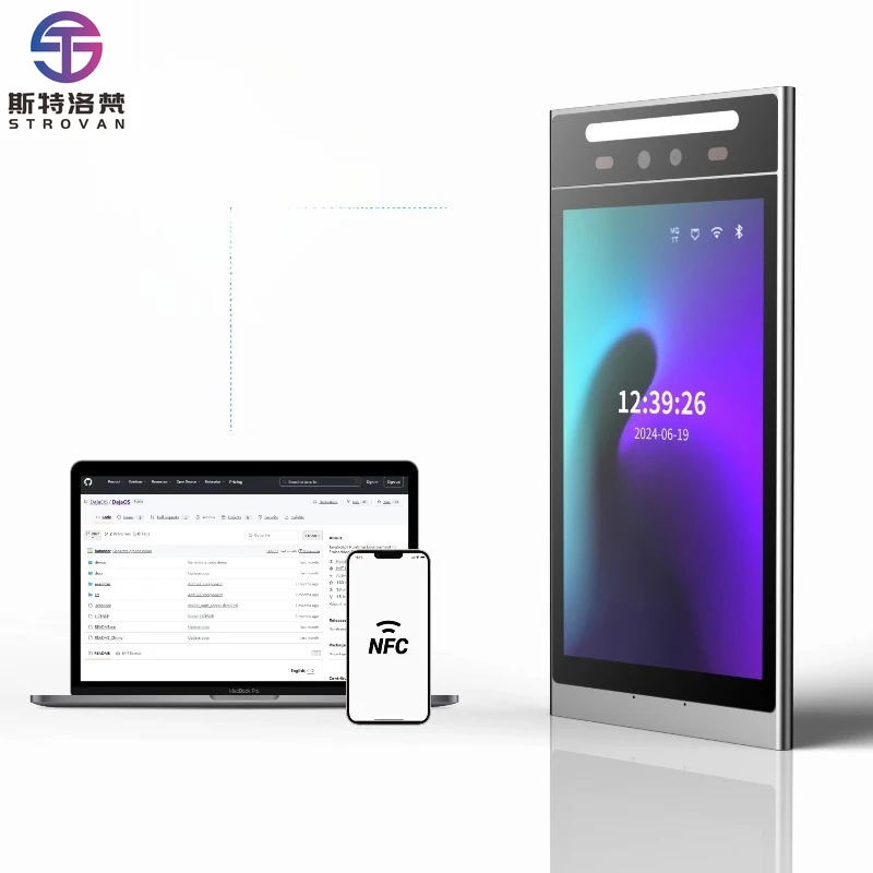 Access Control Video Intercom Biometric System with Touch Screen & Cloud Storage ized Logo for Home Apartment Buildings