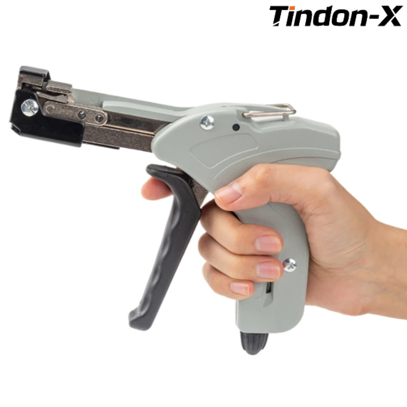 مسدس ربط كابل من الفولاذ المقاوم للصدأ ذاتي القفل-أداة تعبئة بحرية أوتوماتيكية مع شداد وكماشة ربط كابل للتثبيت #3