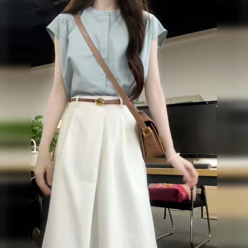 

Летний наряд Ele, комплект Dr, новинка 2024, красивая длинная юбка, женская мода, элитный комплект, маленький размер Ele