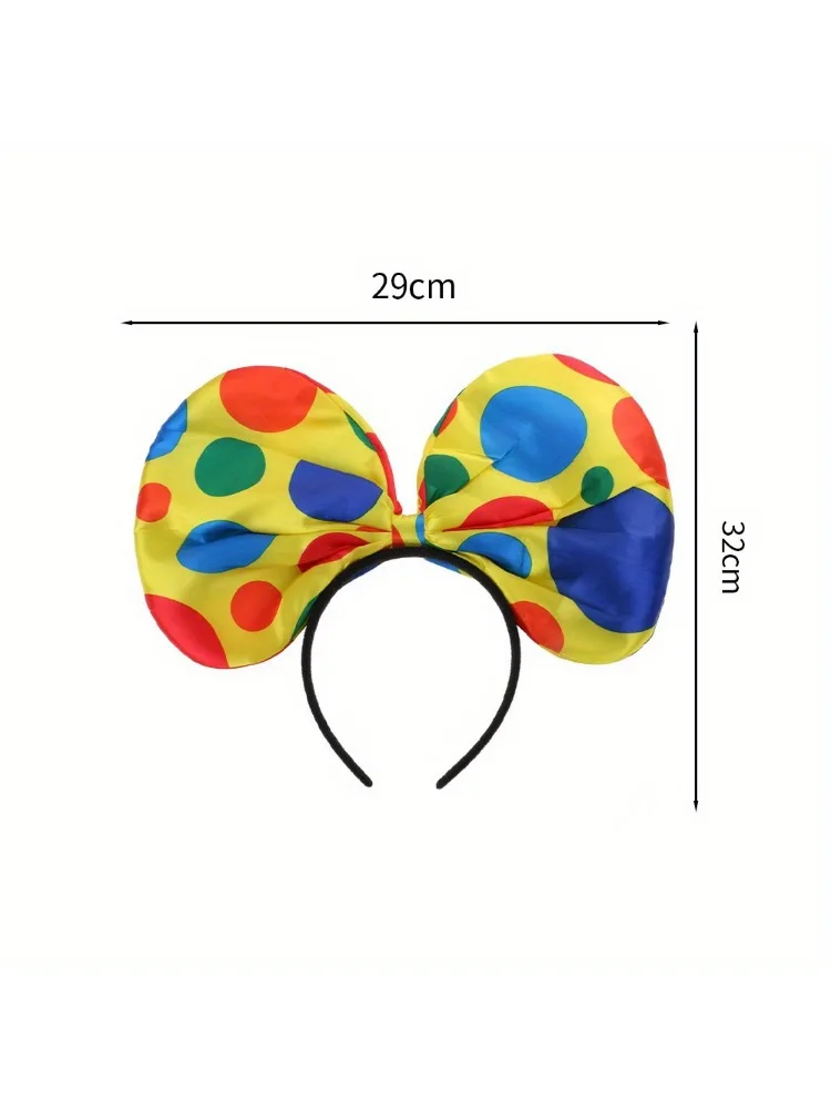 Calcetines Overknee De Payaso Amarillo Con Lunares – Medias Largas De Colores Para Halloween, Carnaval Y Fiestas