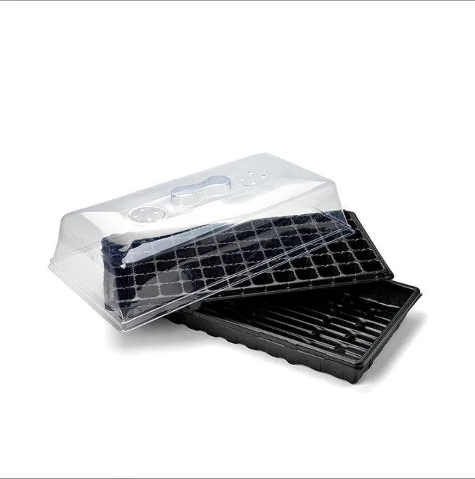

Durable Seed Germination Vegetable Plant Plastic Tray Seed Starting Cover with Dome 1020 Trays