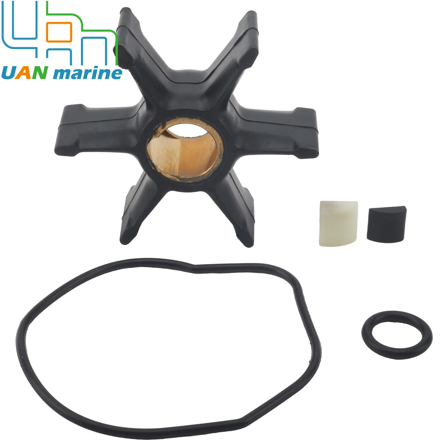 

0777214 0396809 0777828 Подходит для подвесного двигателя Evinrude Johsnon OMC BRP 35HP 40HP 45HP 48HP 50HP 55HP крыльчатка водяного насоса с ключом