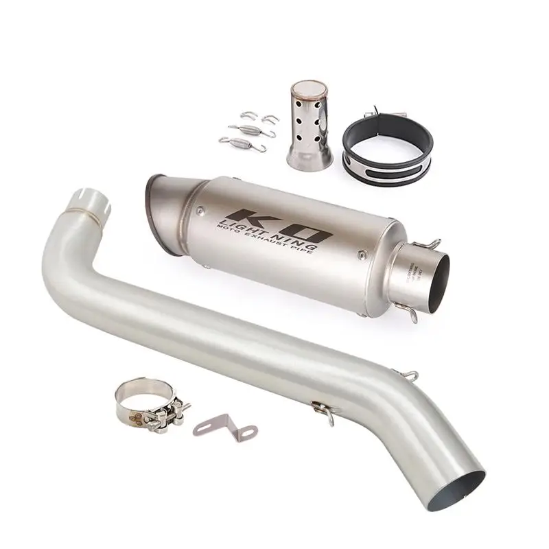 Per VOGE DS525X DS-525X 2023 2024 sistema di scarico moto Mid Link Pipe Slip On 51mm silenziatore silenziatore acciaio inossidabile