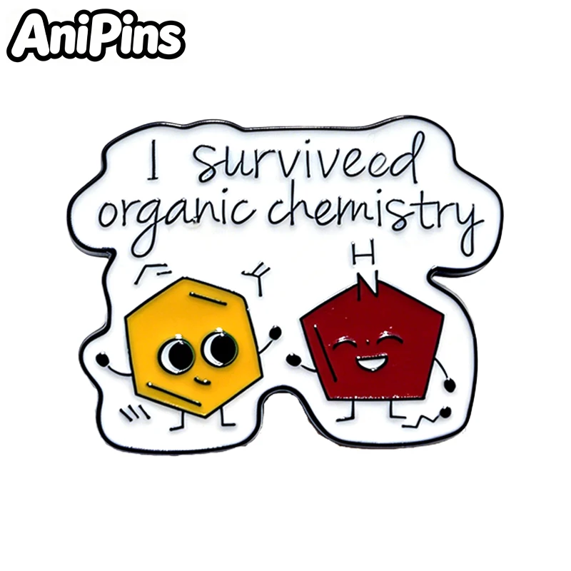 AniPins Funny Lab Quotations Pins 4-design Enamel Cute Words Lapel Brooch Pin On Clothes Backpack Badge Friends Gifts