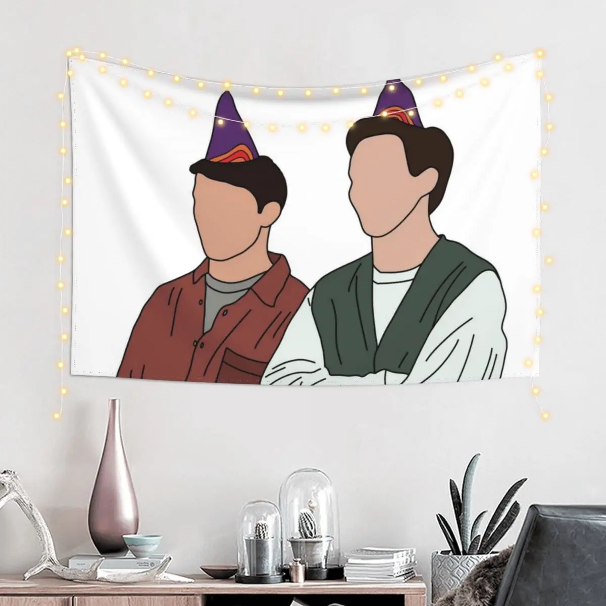 

Joey and Chandler Tapestry Outdoor Decor Room Ornaments Room Aesthetic Decor Bedroom Decorations Tapestry