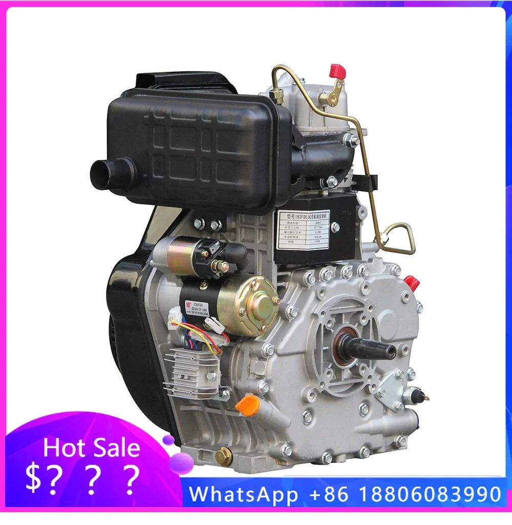 air cooled 192FD single cylinder die·sel engine 92*75mm