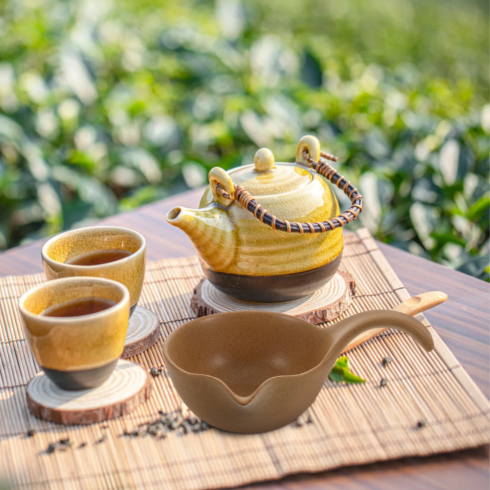 

Elegant Ceramic Water Dipper and Loose Leaf Tea Scoop for Tea Ceremony Utensil Tool Coffee Scoop Ground Coffee Measuring Spoon