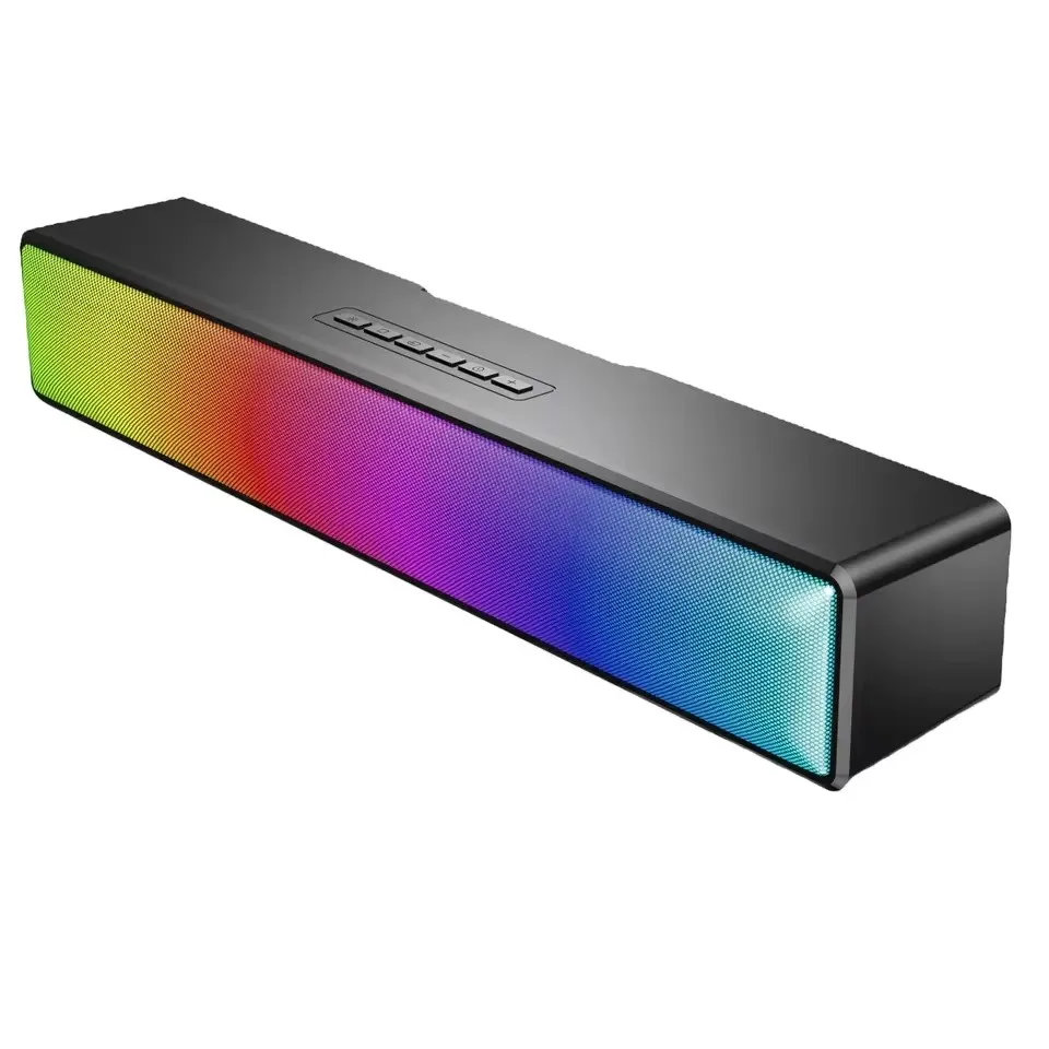 Mobile Phone Accessories Fashion LED RGB Sound Bar Party Wireless PC TV Bluetooth Speaker Portable Loud Wireless Stereo Speaker