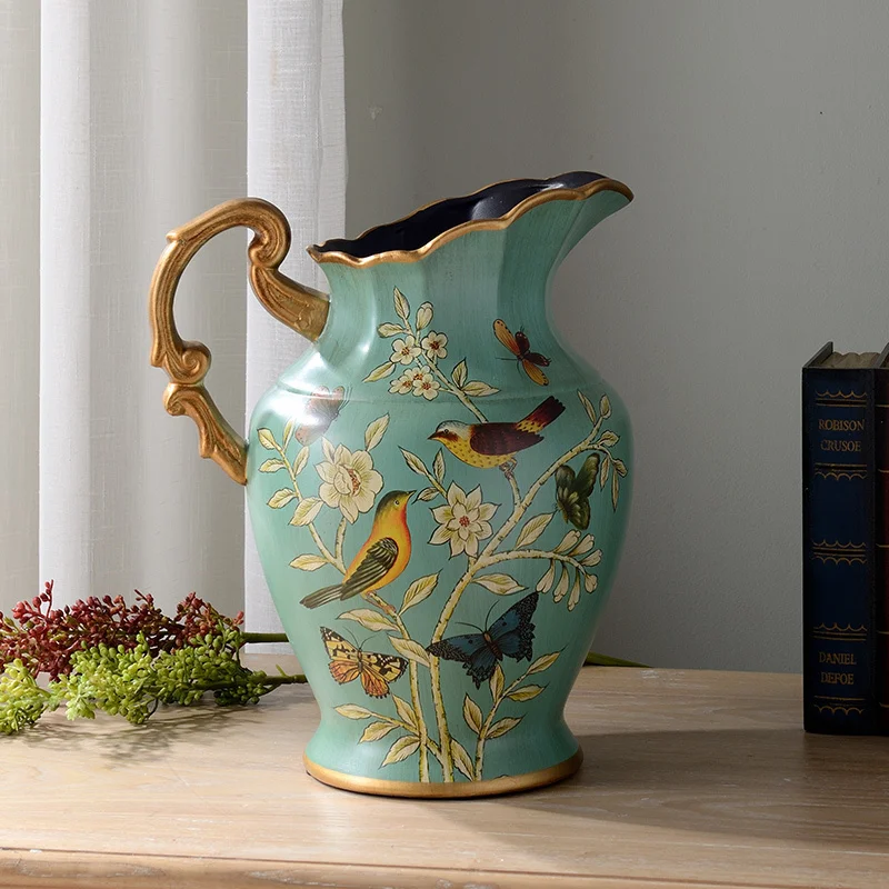 

American ceramic vase retro ornament handicraft decoration