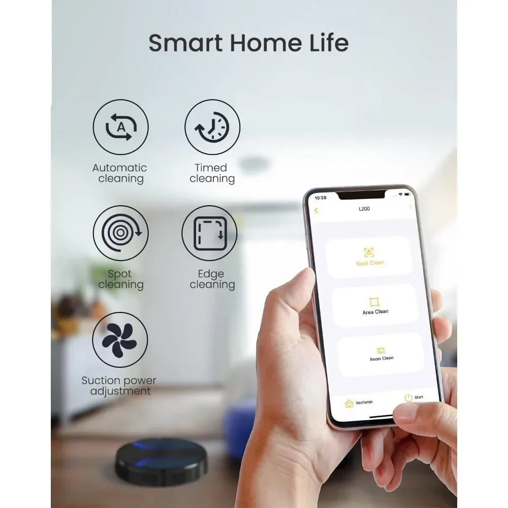 Varredura Elétrica, Carregamento Automático, App e Voice Control, Múltiplos Modos de Limpeza