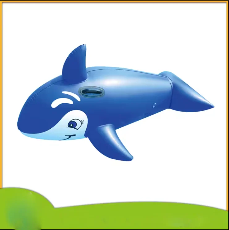 

Inflatable Swimming Pool Water Park Float Large Black Whale Shark Inflatable Float Summer Beach Pool Seat