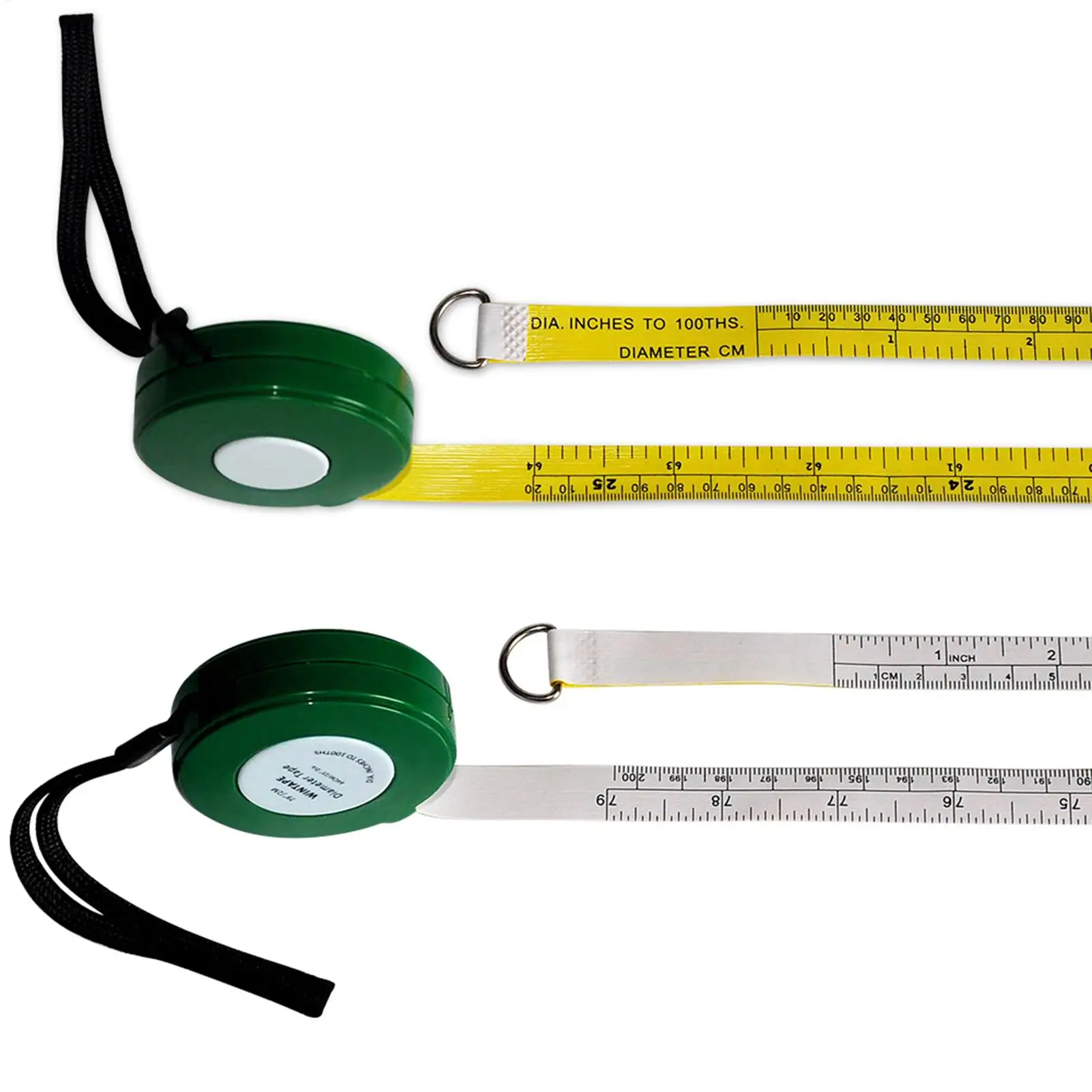 Tree Diameter Tape 200cm Soft Retractable circumference Practical diameter of cable conduits with ruler Measuring Tool ﻿