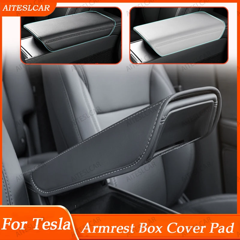 

Чехол из мягкой кожи для центральной консоли и подлокотника для Tesla Model YL Y Launch Juniper 2025 и Model 3 Highland 2024
