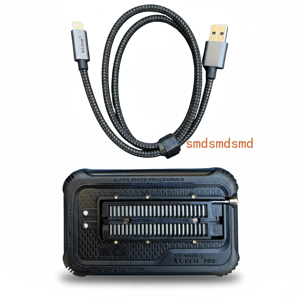 T76 Universal Programmer USB 3.0 Type C – Zif Socket 48 Pins, Support Eeprom Flash Nand Emmc Mcu Cpld