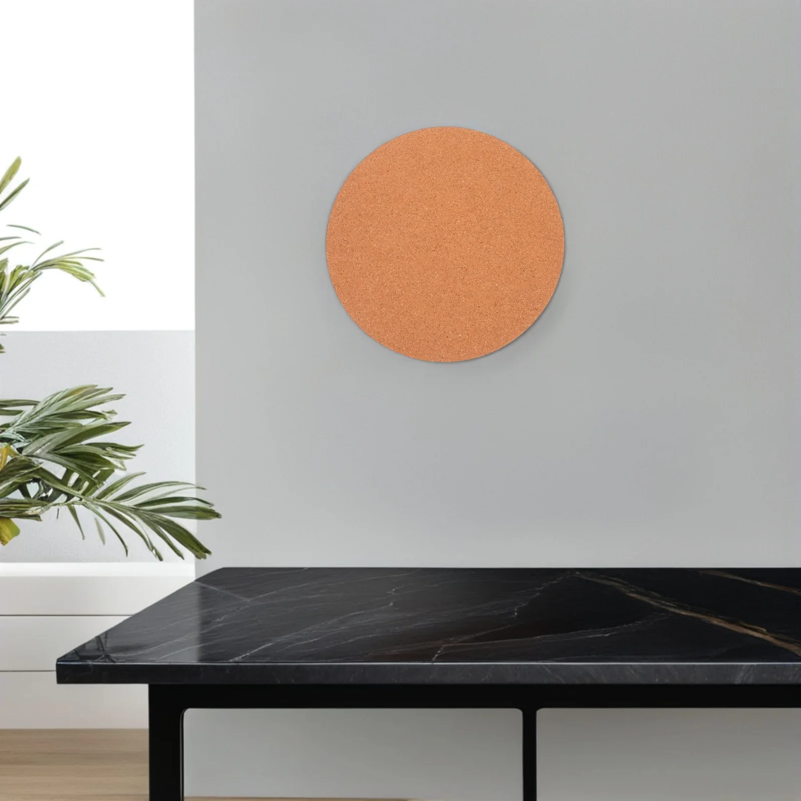 Round Cork Boards For Walls: Natural Softwood Non-Slip Wall Board For Office Home Bedroom Message Display Pin Board Decor