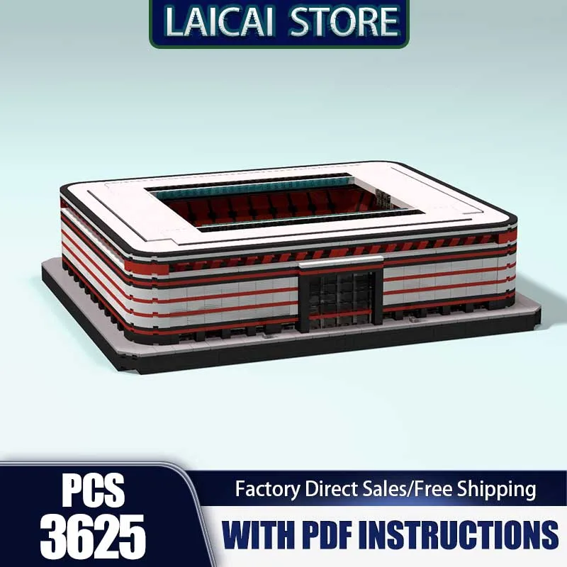 

Modular City Building Model Moc Building Blocks Football Field Model Bricks DIY Assembly Construstion Holiday Set Toys Gifts