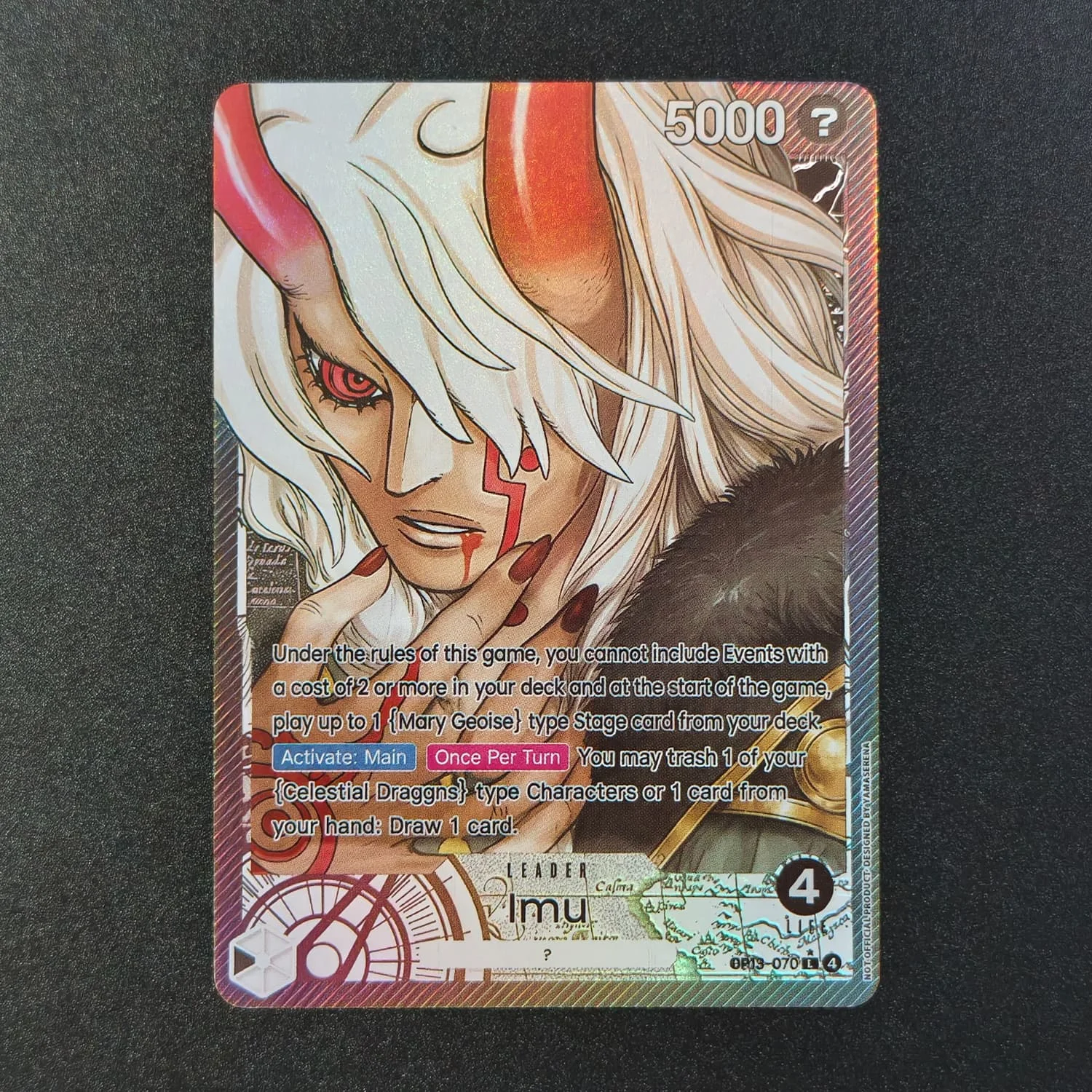 Homemade English Hancock Nami Zoro Imu OP12-020 OP14-41 Fan‑Art High Quality Game Collection Card Toy view 3