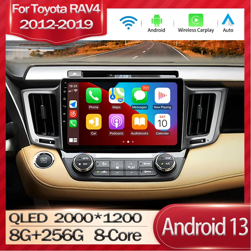 

10.1 Inch Screen Android 13 Car Radio For Toyota RAV4 RAV 4 2013 - 2017 Multimedia Video Player 4G Wireless Carplay GPS Stereo