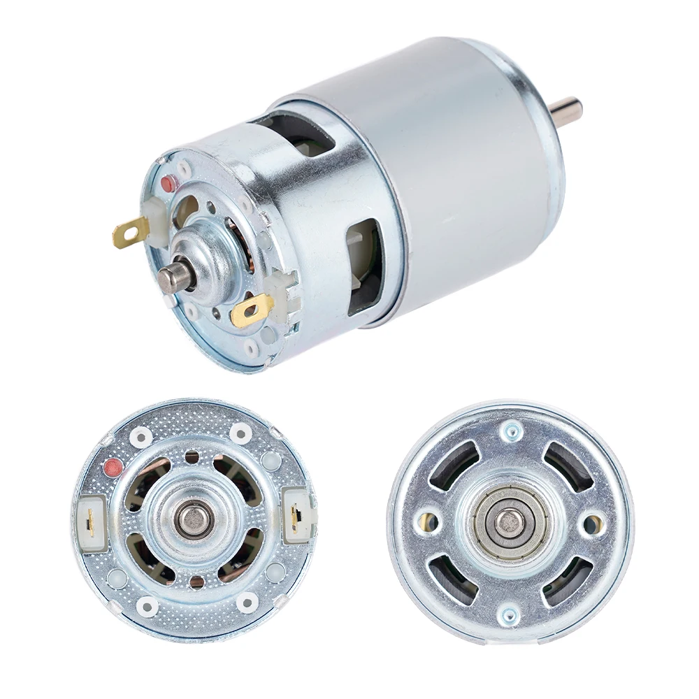 DC Motor 775 12V 150W 12000RPM High Speed DC High Torque Gear Motor Metal Gear Box Ball Bearing Tool Electric Motor