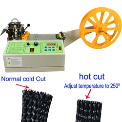 Automatic Tape Cutting Machine Heat Shrink Tubing Cutting Machine Automatic Computerized Rope Cutting Machine Hot and Cold Cut