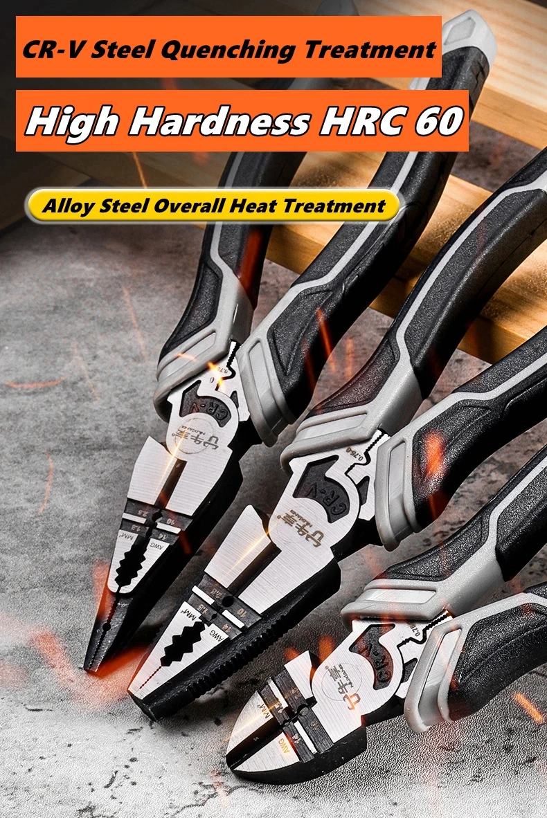 

Universal Multifunctional Pliers Set Diagonal & Needle Nose Wire Cutter Pliers Hardware Motor Repair Tools Universal Electrician
