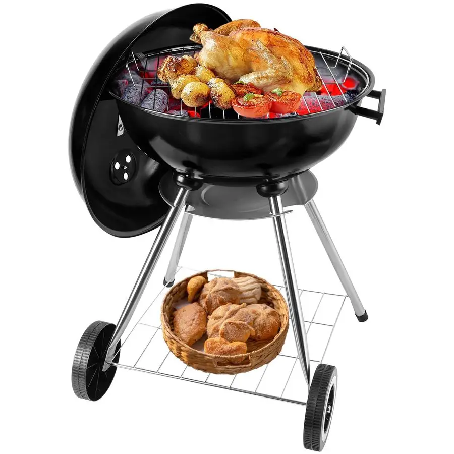 

Grill Kettle Charcoal grill with handle, suitable for backyard, outdoor, 18 inches