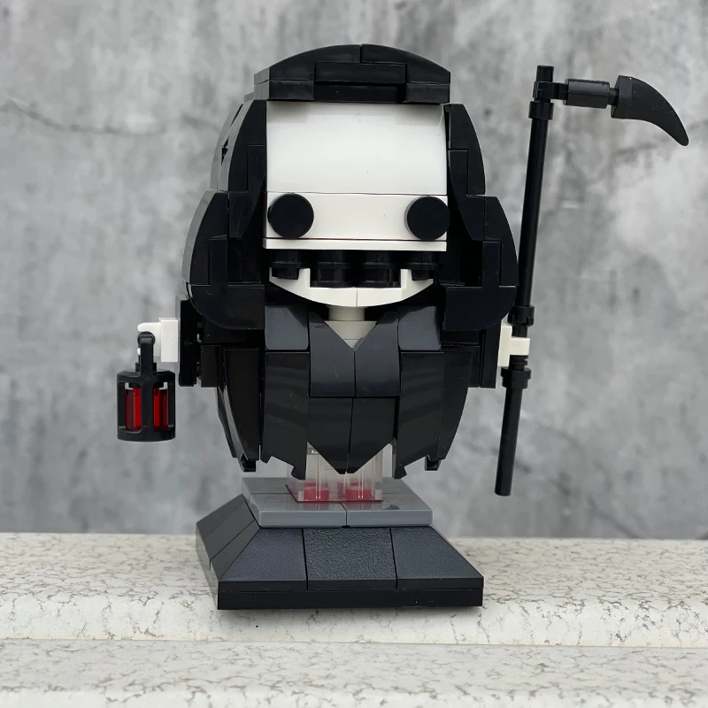 Moc Ghost Brick heads Action figur Bausteine Horrorfilm Charaktere Spielzeug Halloween Geschenk