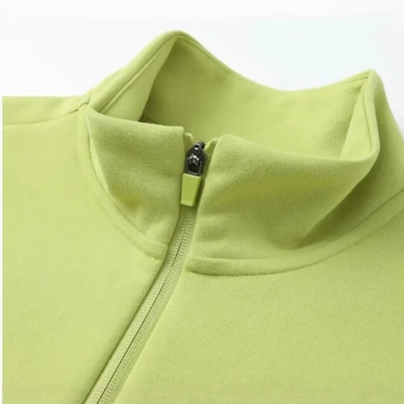 

Осенне-зимняя мода на молнии с воротником-стойкой и длинными рукавами, теплый кардиган с капюшоном, верхняя одежда для рабочей одежды, куртка унисекс