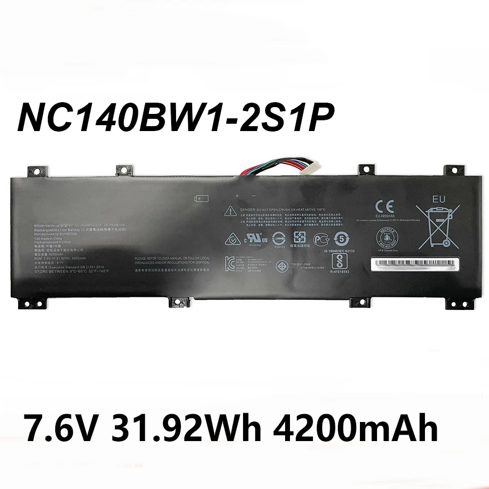 NC140BW1-2S1P 7,6 В 4200 мАч аккумулятор для ноутбука Lenovo IdeaPad 100S-14IBR 14 