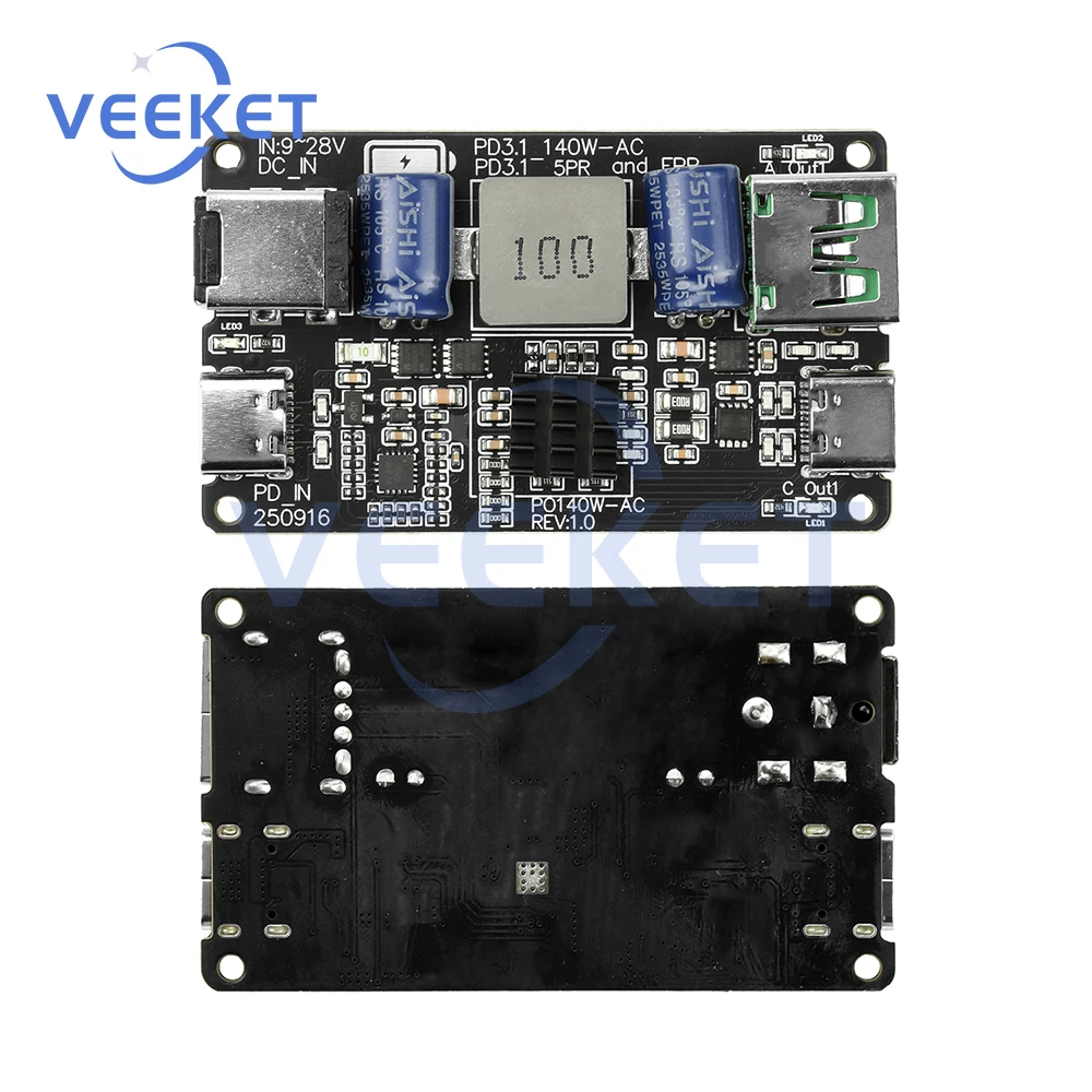 

140W Dual Port Fast Charging Module PD3.1 QC4+ High Efficiency Safe Charger for Multiple Devices